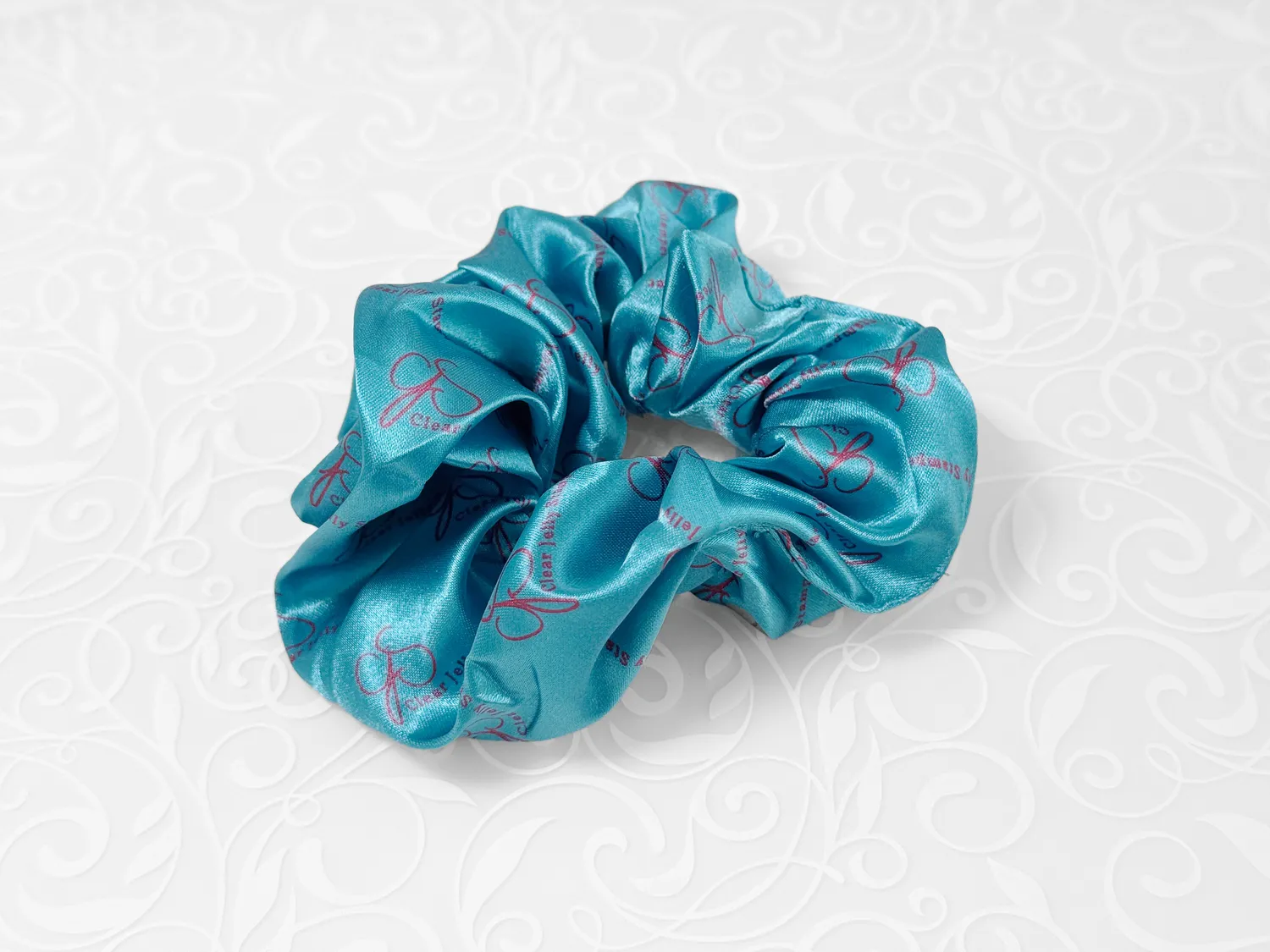 Clear Jelly Stamper CjS scrunchie petrol sort hvid 3 stk
