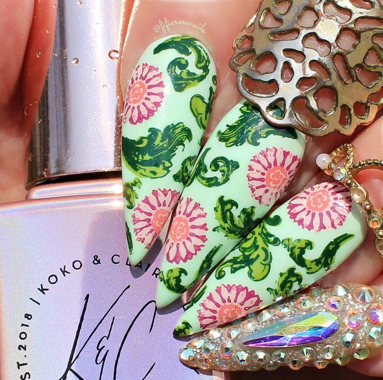 Clear Jelly Stamper CjS-190 Dainty stempelplade grunge