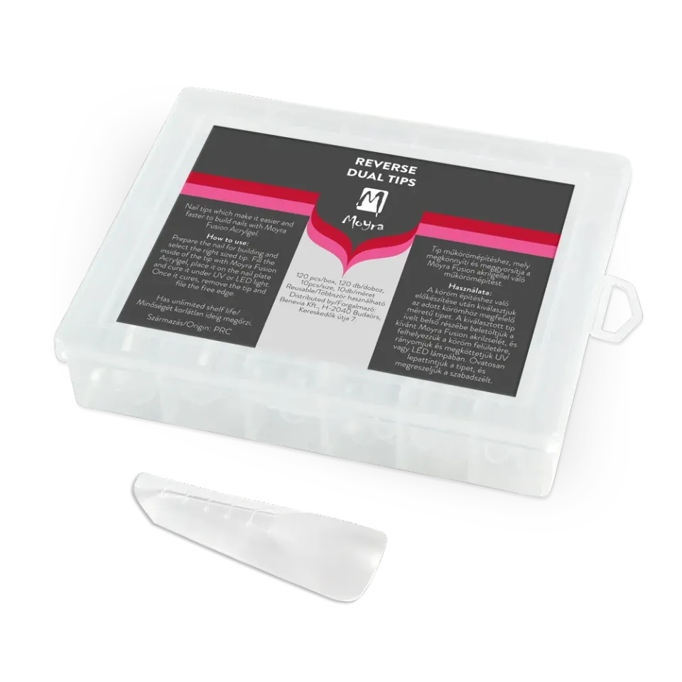 Moyra Reverse Tips Box No. 06 Russian Almond Pro