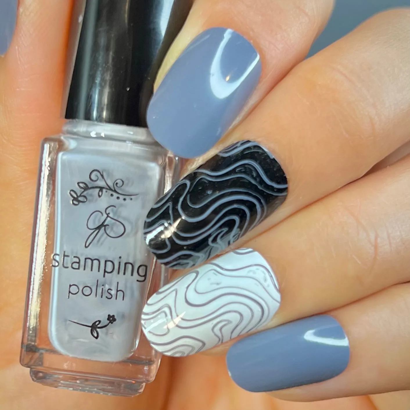 Clear Jelly Stamper 178 Gunmetal stamping lak 5 ml grå dækkende