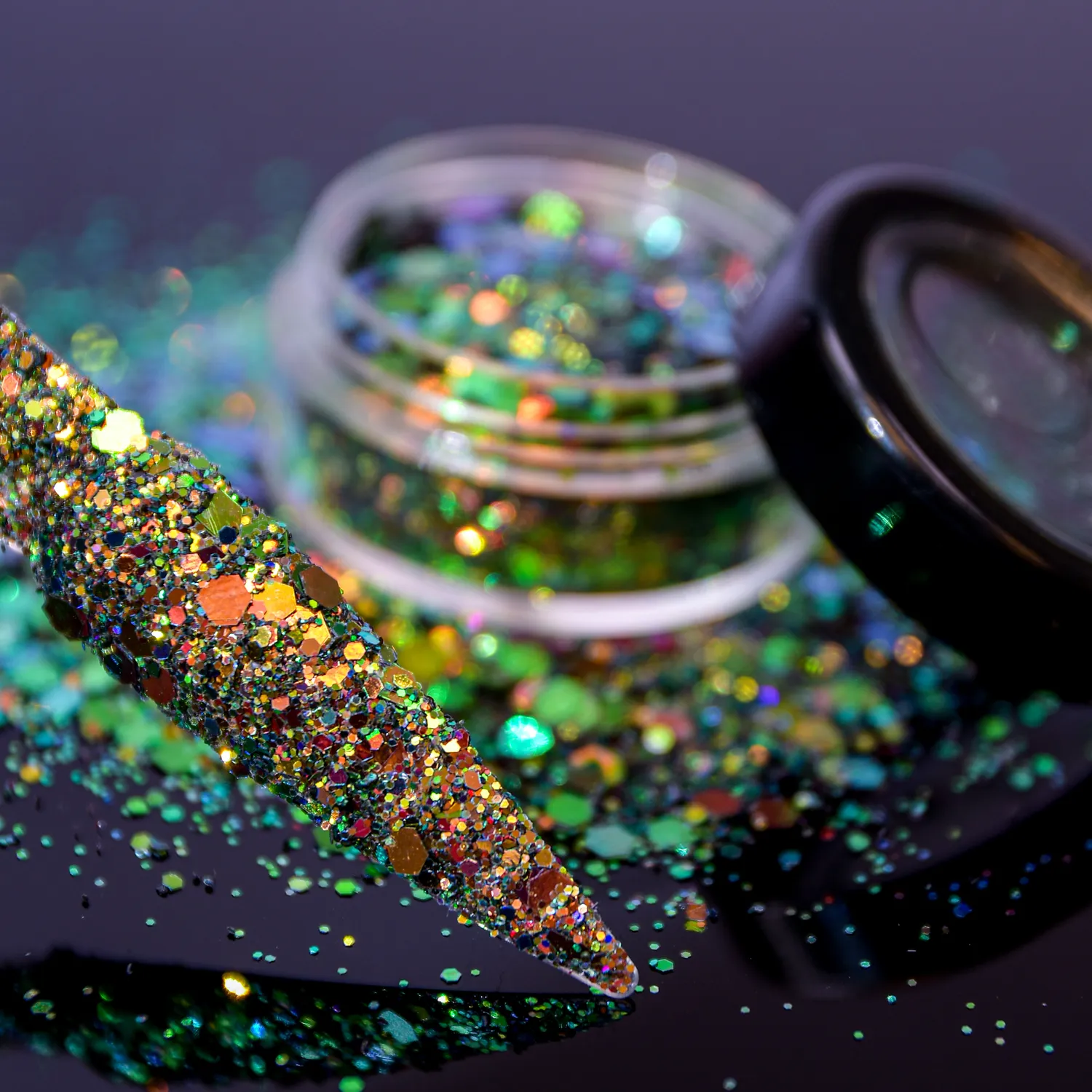 Moonflair Chameleon Glitter negleglitter Anaconda
