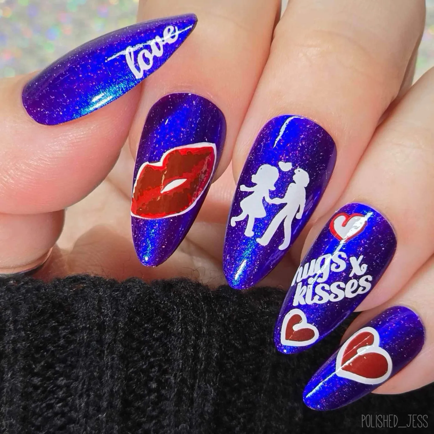 Clear Jelly Stamper CjSV-01 Luscious Lips negleplade 6x6 kærlighed