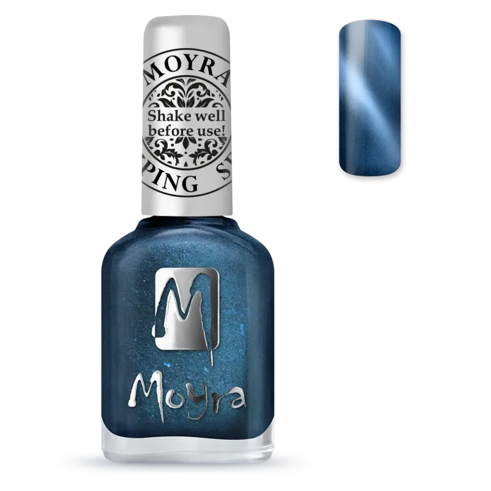 Moyra Cat Eye SP33 stamping neglelak magnetic blue 12 ml