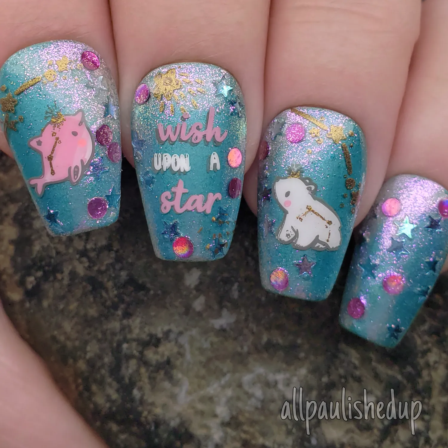 Clear Jelly Stamper Celestial Zoo CjS-225 stampingplade med dyr