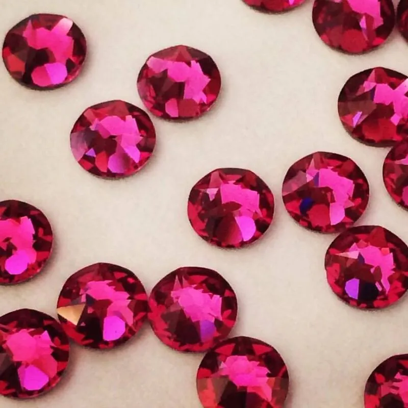 Beautystones Fuchsia neglekrystaller pink glans