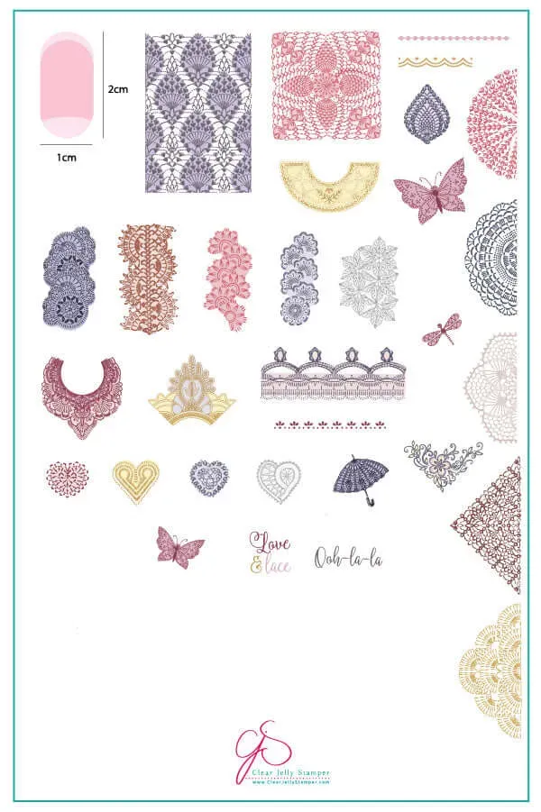 Clear Jelly Stamper Frill Seeker CjSV-13 stampingplade blonde