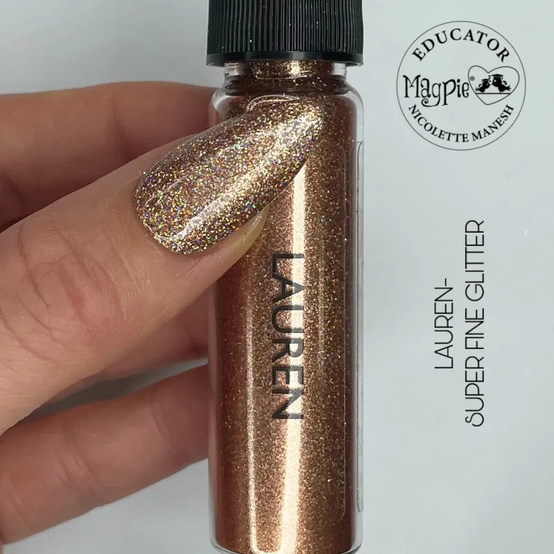 Indigo Nails Lauren negleglitter fin glans