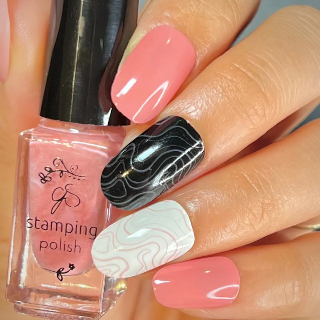 Clear Jelly Stamper 130 Berry Slushy stamping polish pink 5ml