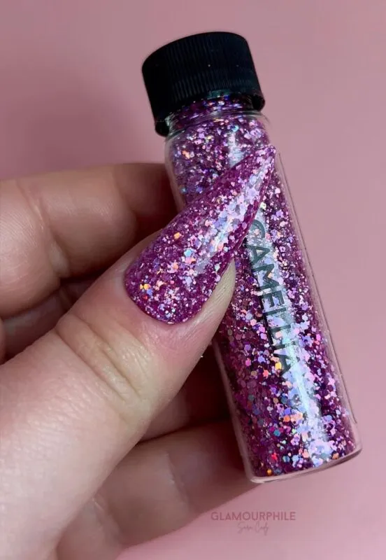 Indigo Nails Beautystones Camellia glitter til negle