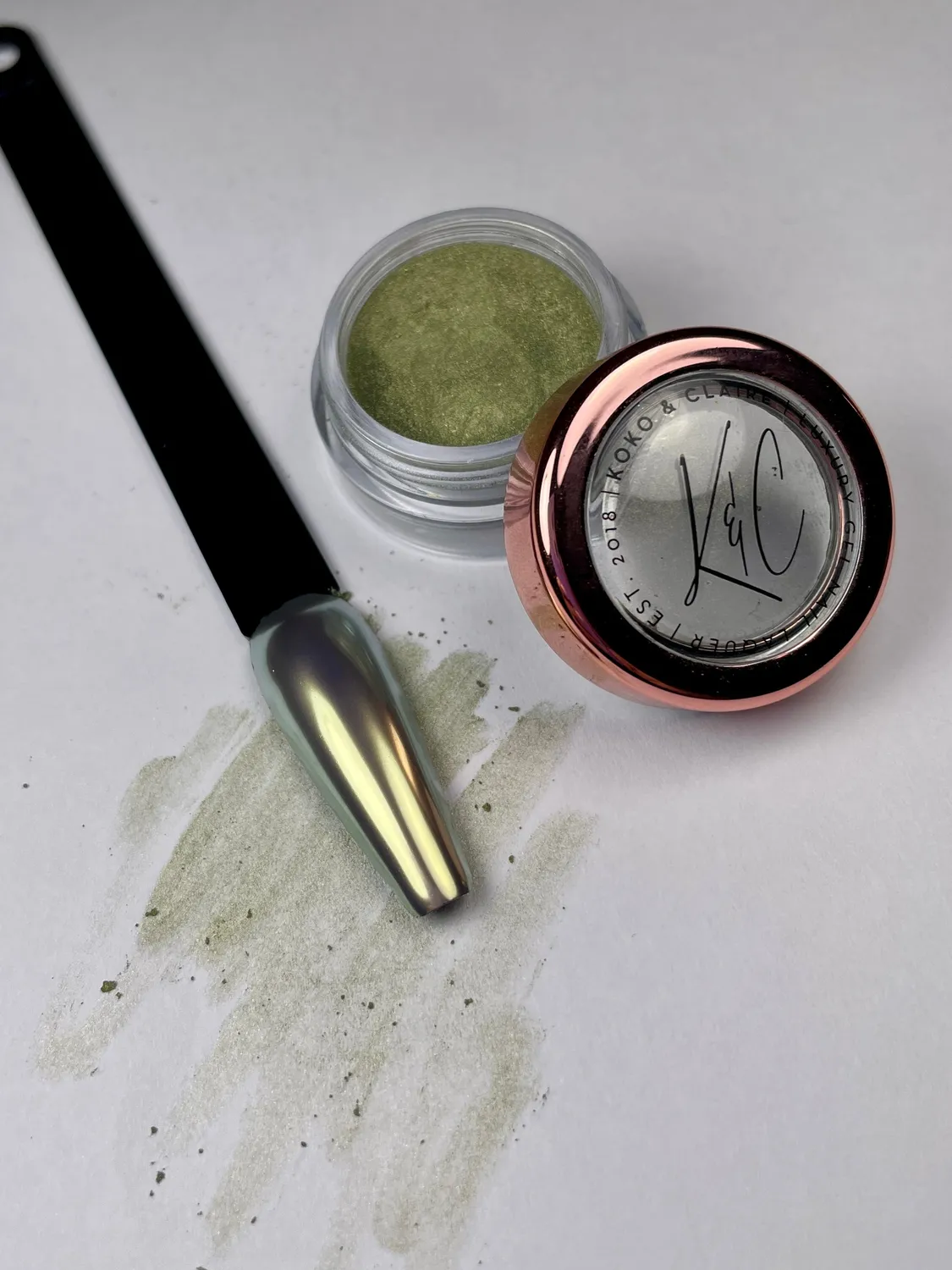 Clear Jelly Stamper Koko & Claire Cat-Eye Chrome Champagne Dream