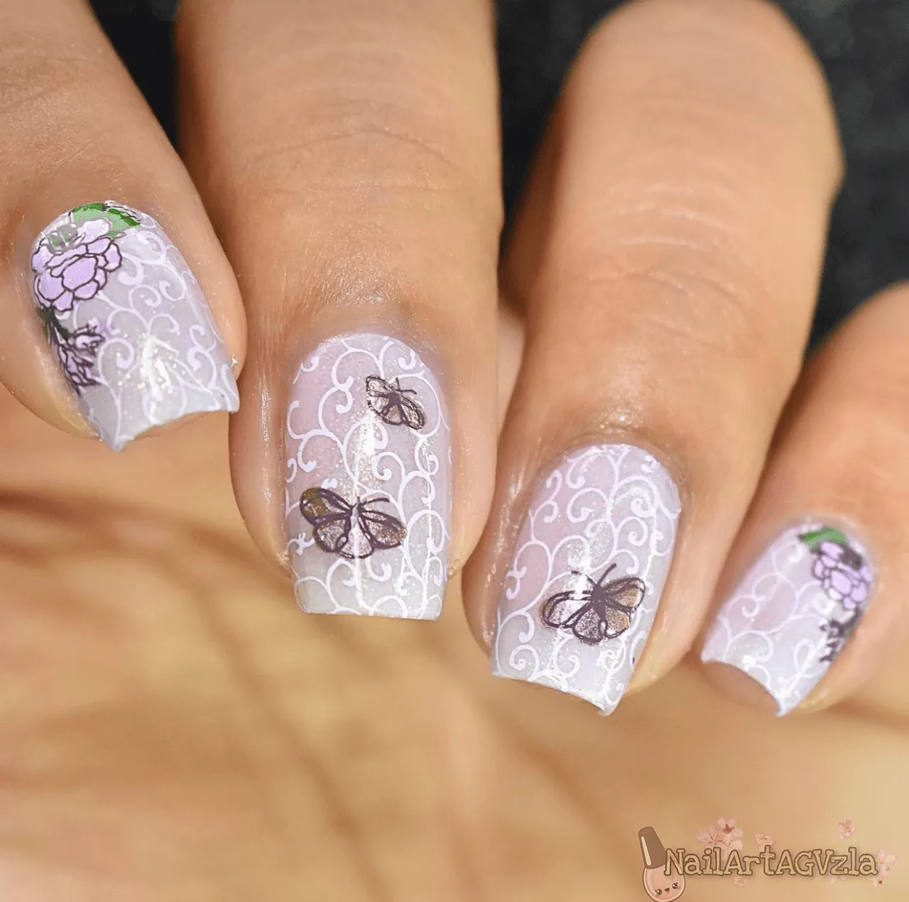 Clear Jelly Stamper CjS-240 Floral Tassel stampingplade blomster