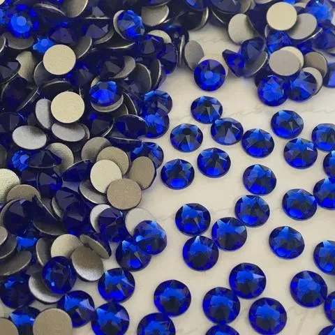 Beautystones Majestic Blue neglekrystaller flad bund