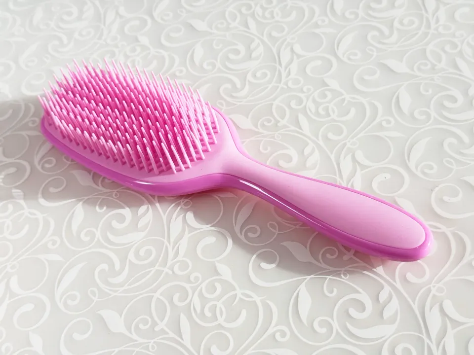 Clear Jelly Stamper Detangle hårbørste pink