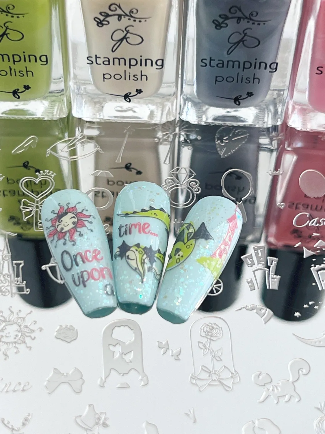 Clear Jelly Stamper CjS-311 Once Upon A Time stampingplade 14,5x9,5 cm eventyr