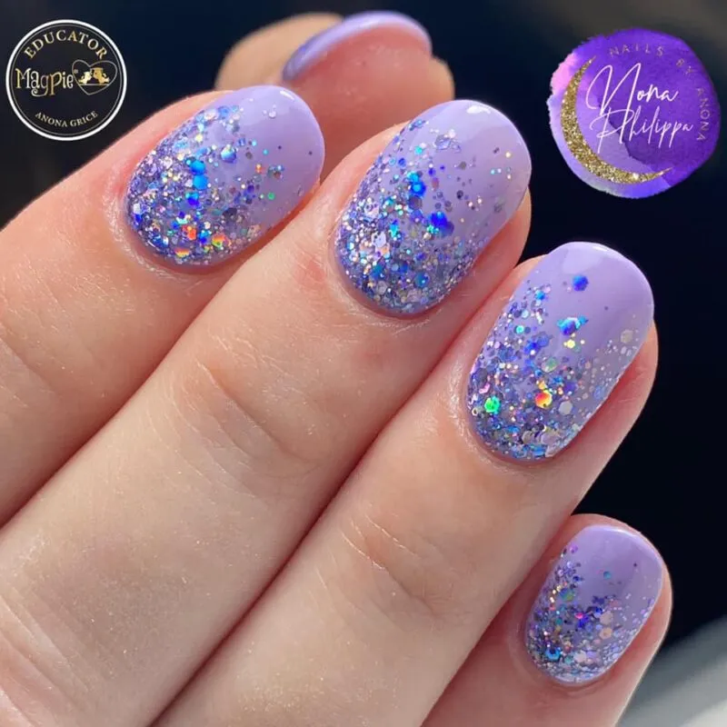 Indigo Nails Jean glitter til negle – klar glimmer