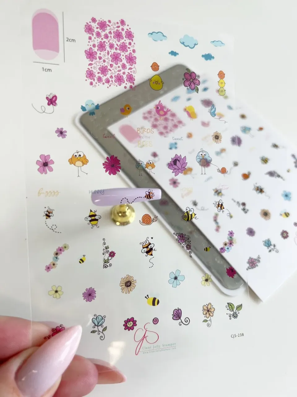 Clear Jelly Stamper Placement Card klar Halloween