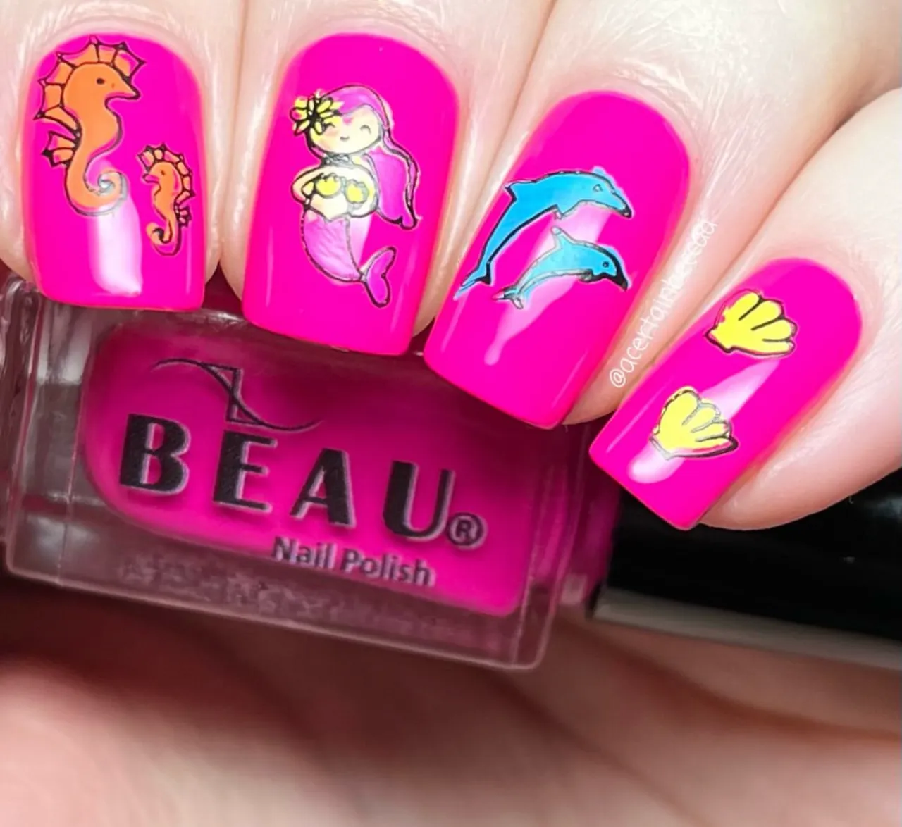 Clear Jelly Stamper Mermaid Doodle 2 CjS-25 stamping plade 6cm
