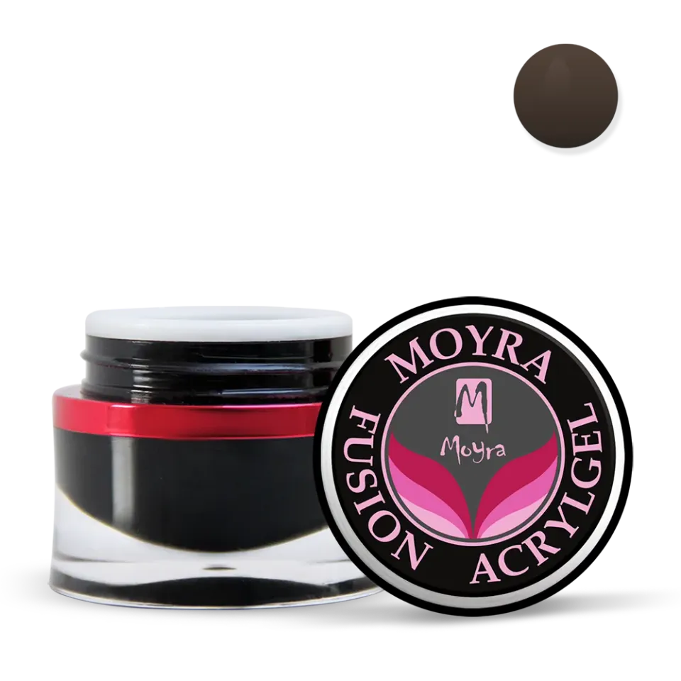 Moyra Fusion No.06 Smoky Black acrylgel 15 g sort