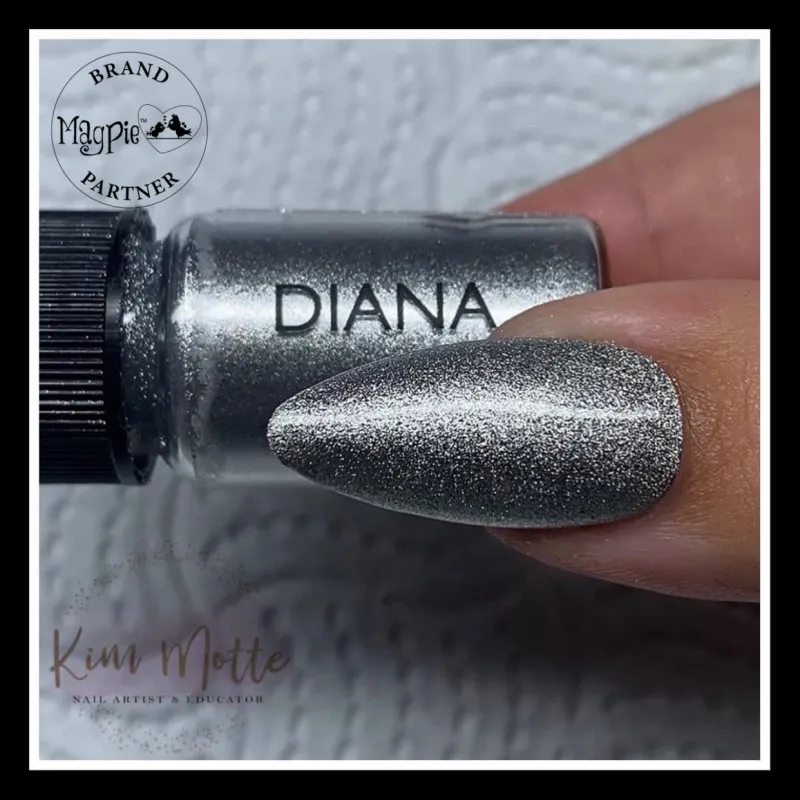 Indigo Nails Beautystones Diana neglepudder spejl chrome