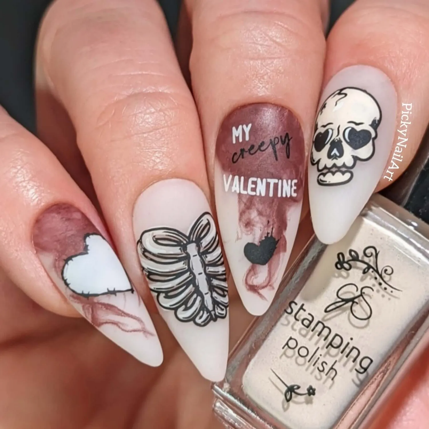 Clear Jelly Stamper My Creepy Valentine CjSV-42 stamping plade