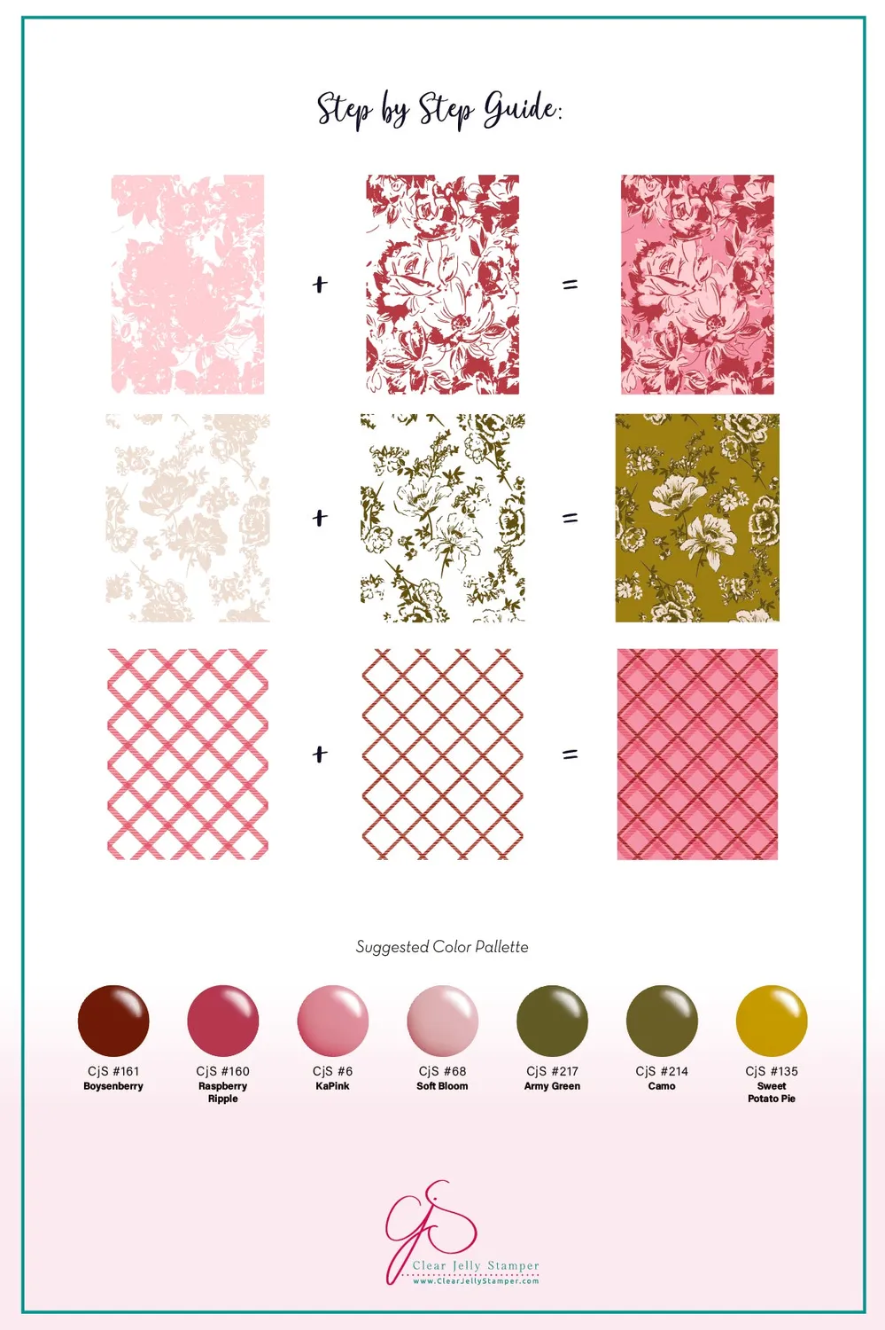 Clear Jelly Stamper CjSV-61 Romantic Impressions stempelplade stor