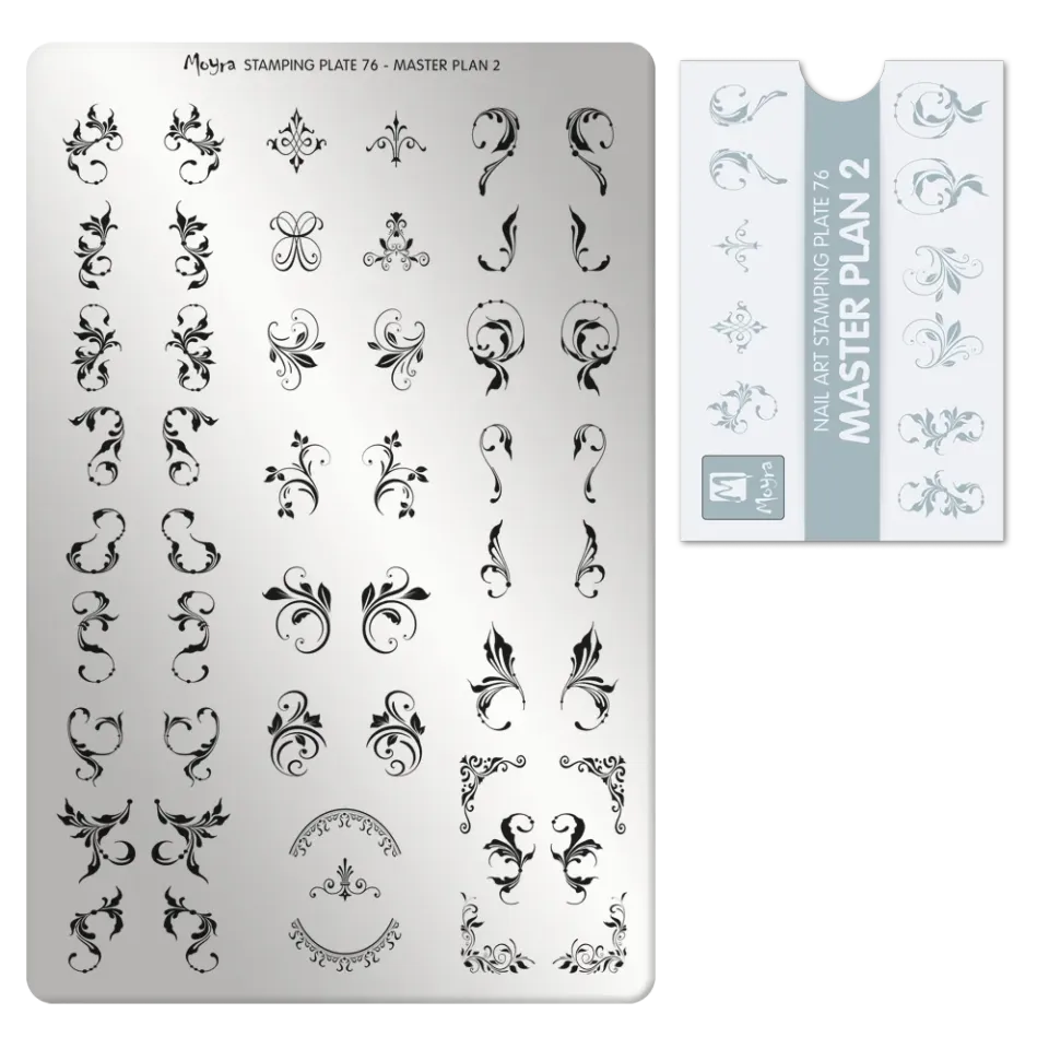 Moyra 76 Master Plan 2 stampingplade stor