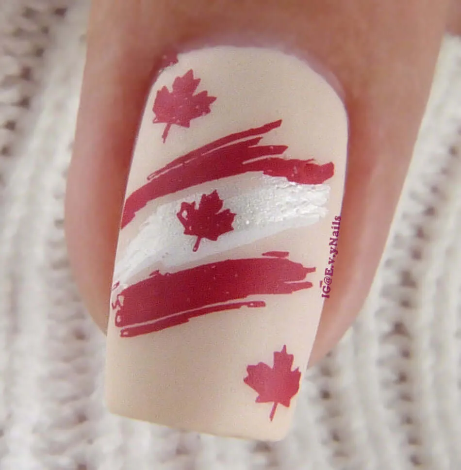 Clear Jelly Stamper CjS-257 Canada Day stampingplade