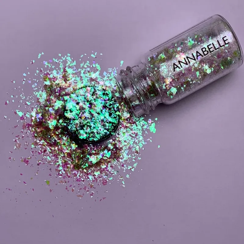 Indigo Nails Annabelle negleflakes iriserende