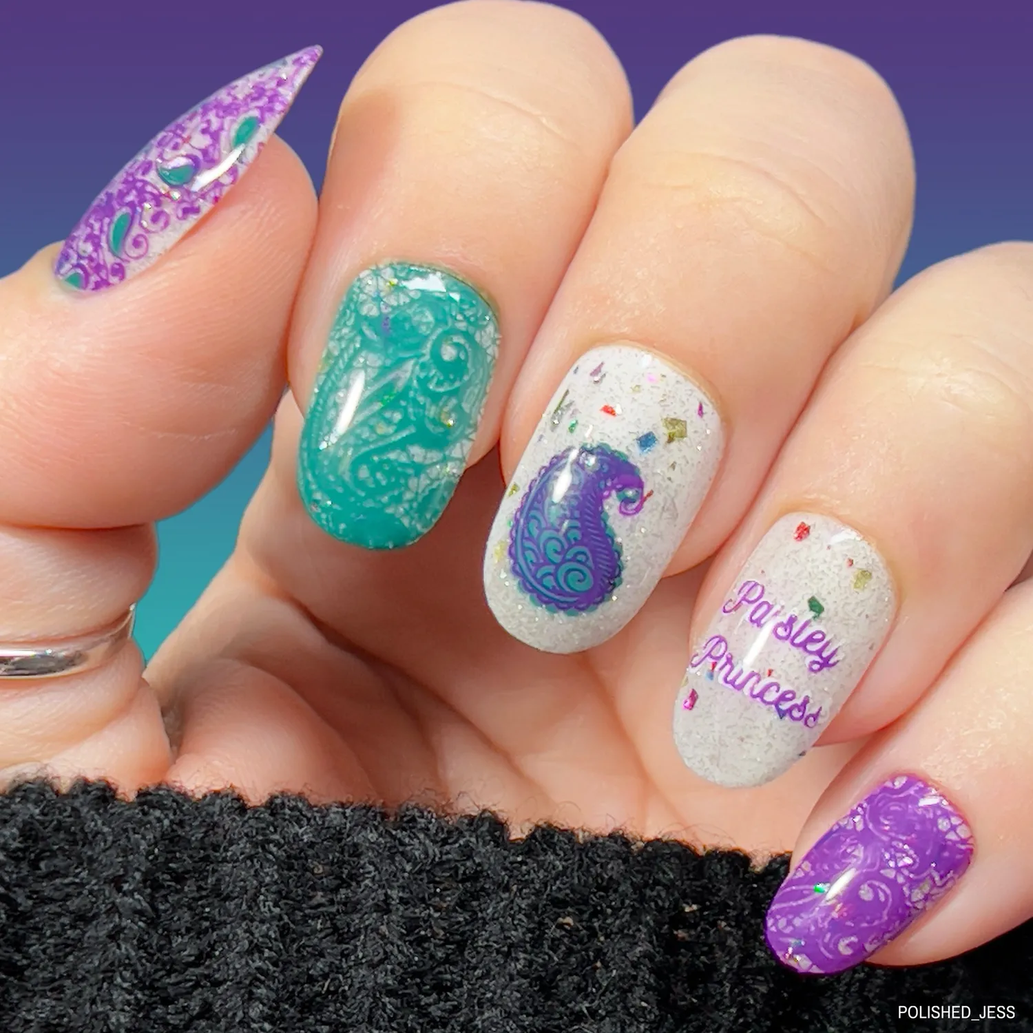 Clear Jelly Stamper Paisley Princess CjS-99 stampingplade blomst