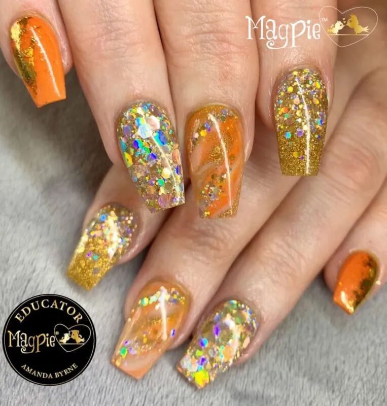 Indigo Nails Beautystones Gabby Hexagons neglepynt