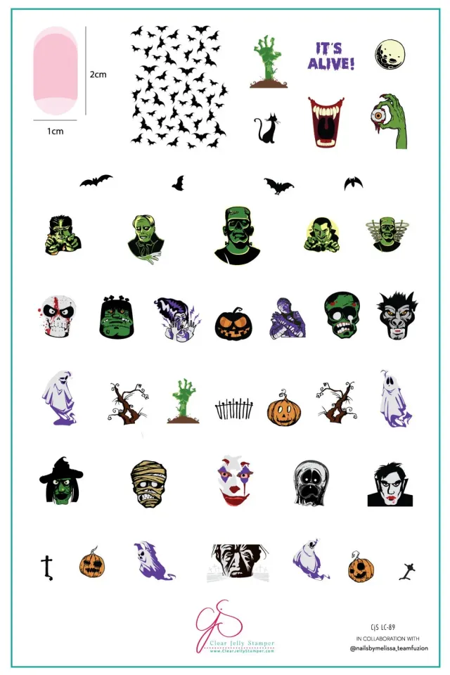 Clear Jelly Stamper It's Alive! CjSLC-89 stempelplade 14x9 cm halloween