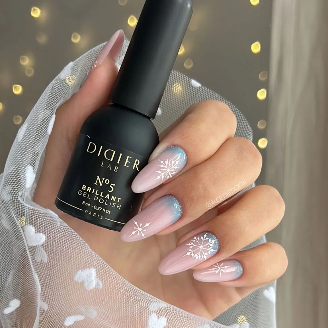 Didier Lab Brillant No 5 gellak 8 ml blå glitter