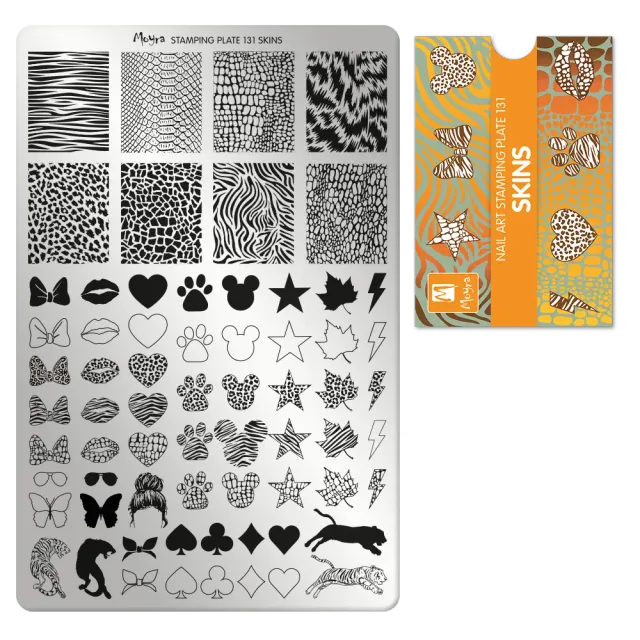 Moyra 131 Skins stamping plade neglekunst stor
