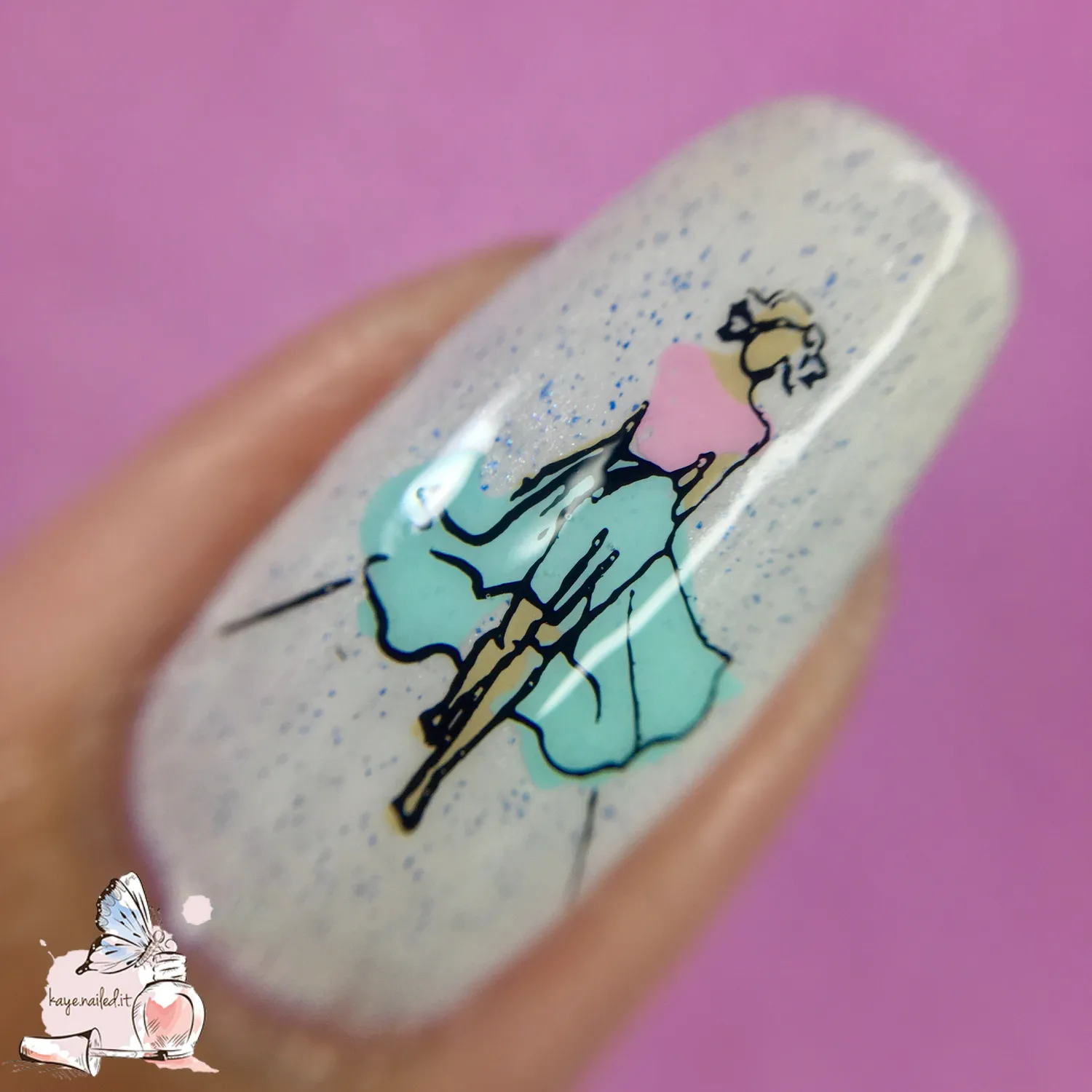 Clear Jelly Stamper CjSLC-77 Kaye's Fashion stamping plade