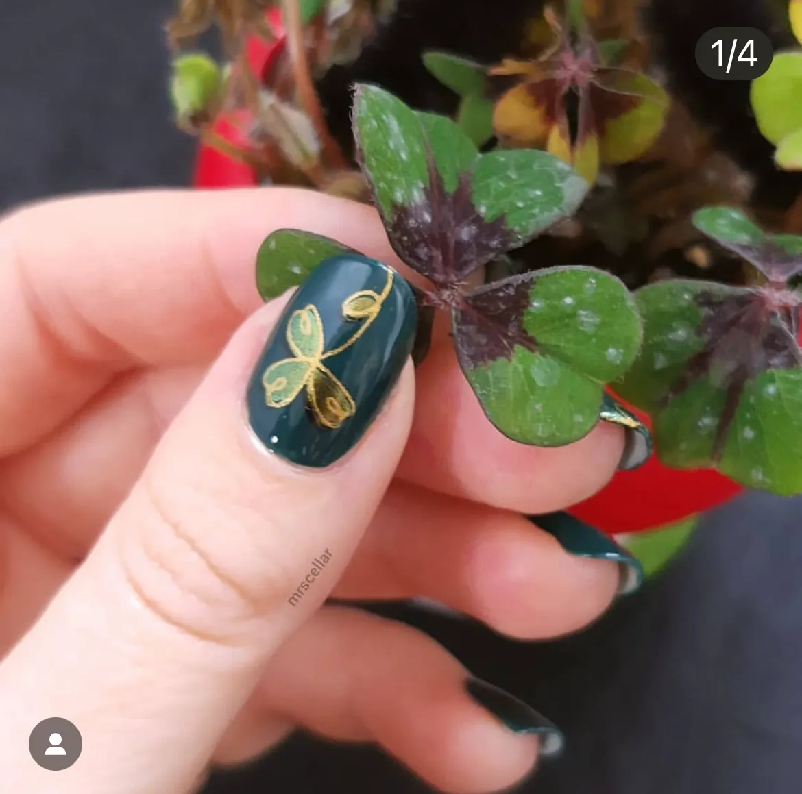 Clear Jelly Stamper CjSH-18 Four Leaf Clover stampingplade 6cm