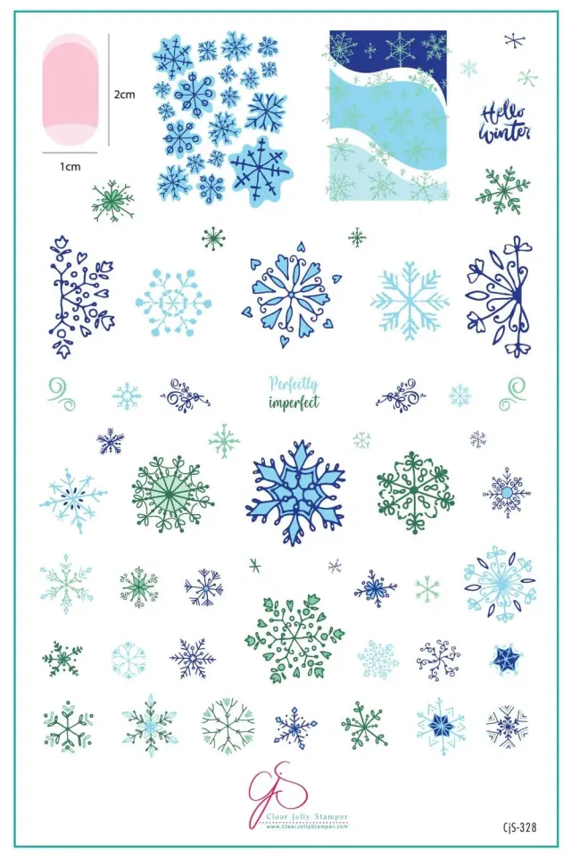 Clear Jelly Stamper Perfectly Imperfect CjS-328 stampingplade snefnug