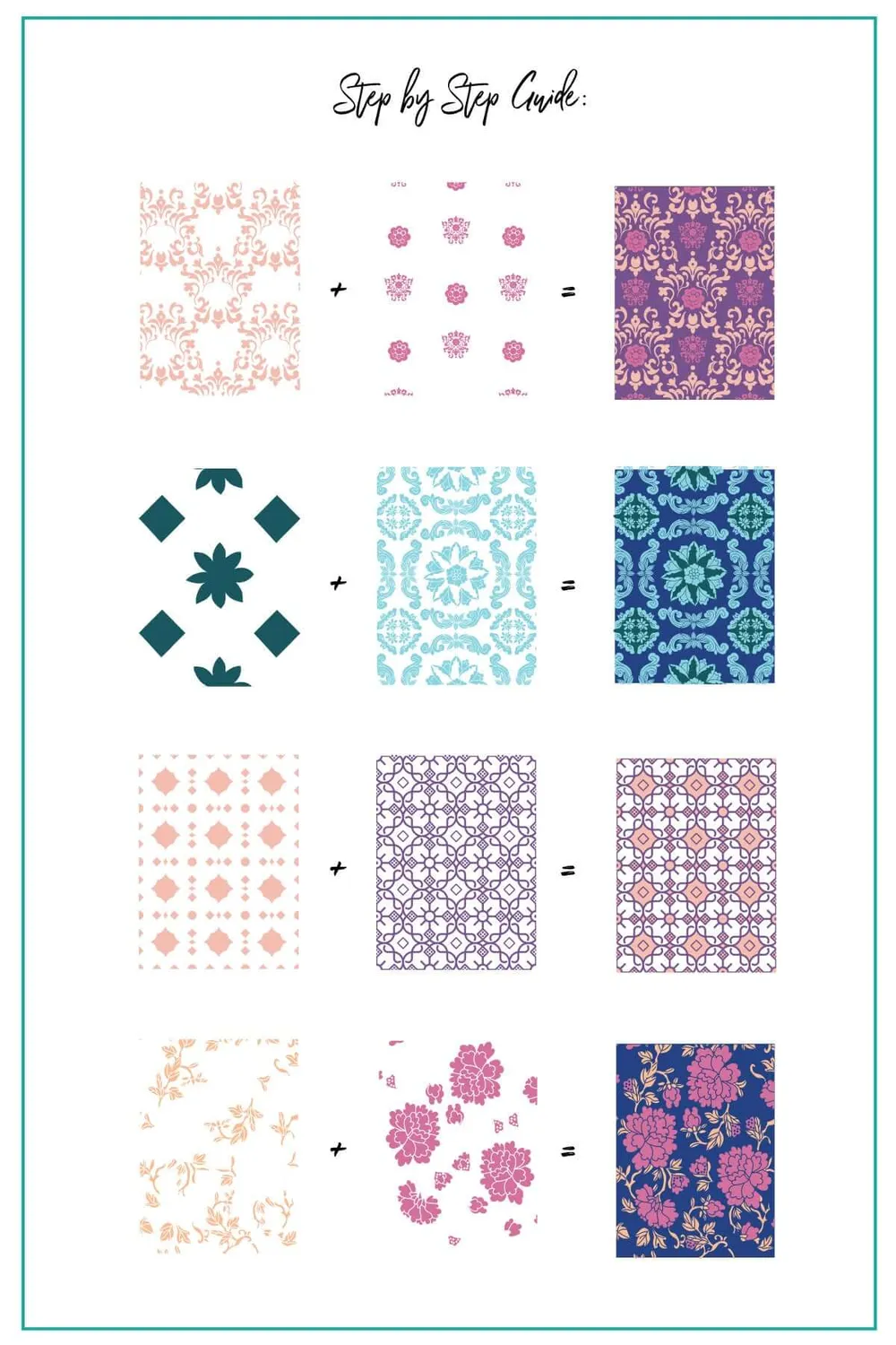 Clear Jelly Stamper CjS-361 Floral Mosaic stampingplade