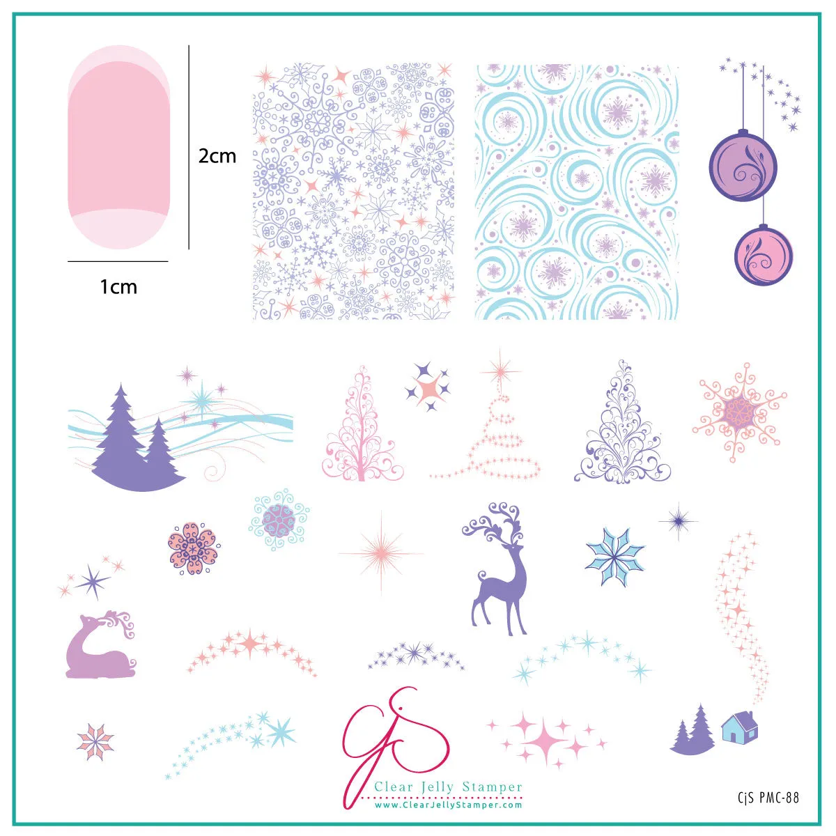 Clear Jelly Stamper Plate of the Month October 2023 stampingplade sæt