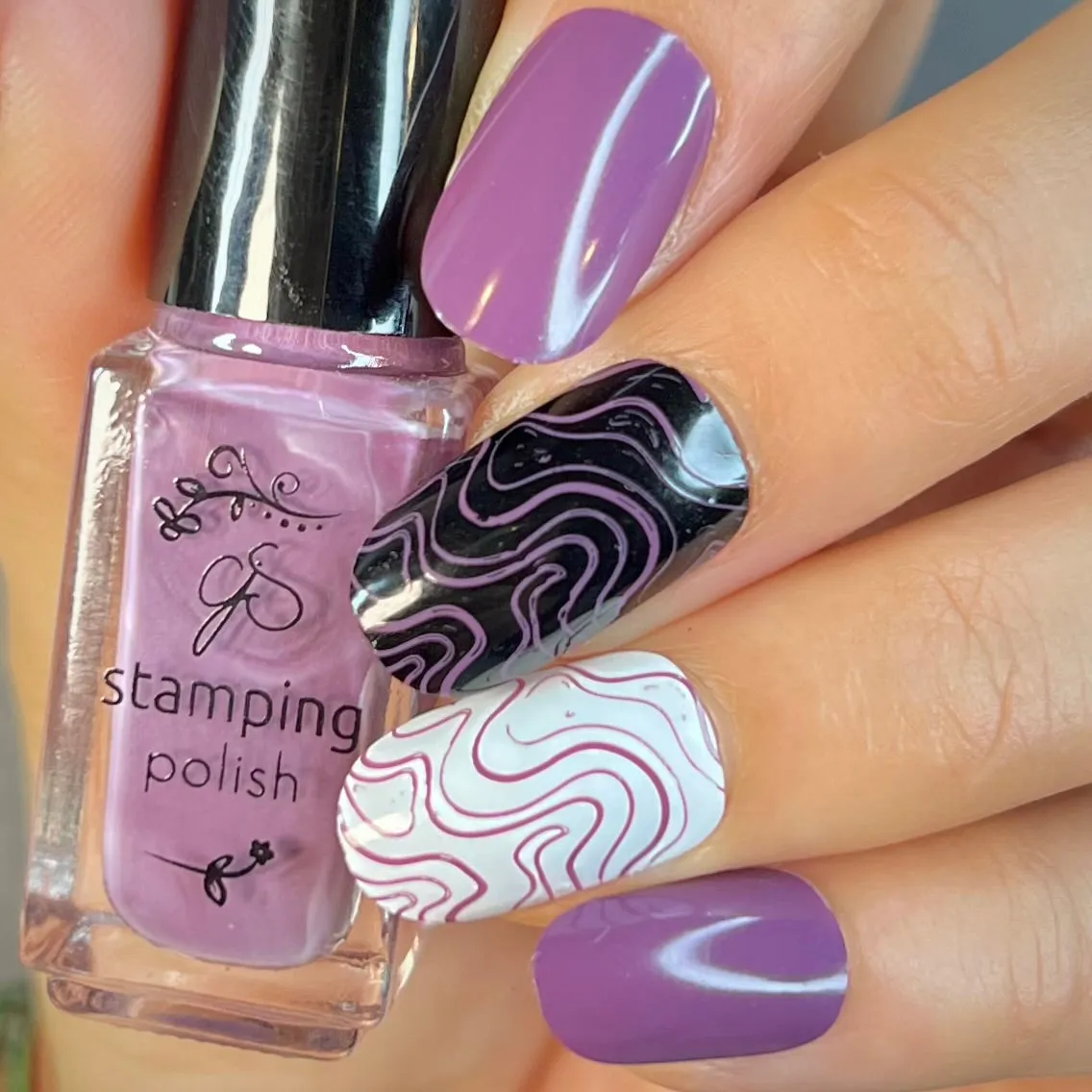 Clear Jelly Stamper 171 Muted Plum stamping lak lilla 5ml