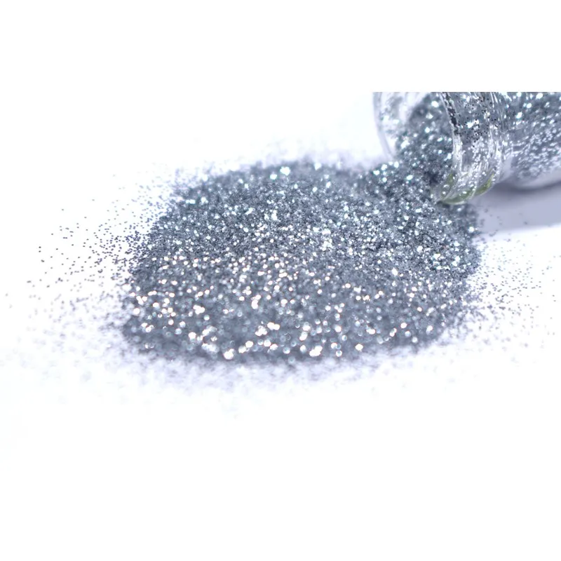 Indigo Nails Silvia glitter til negle fin sølvglimmer