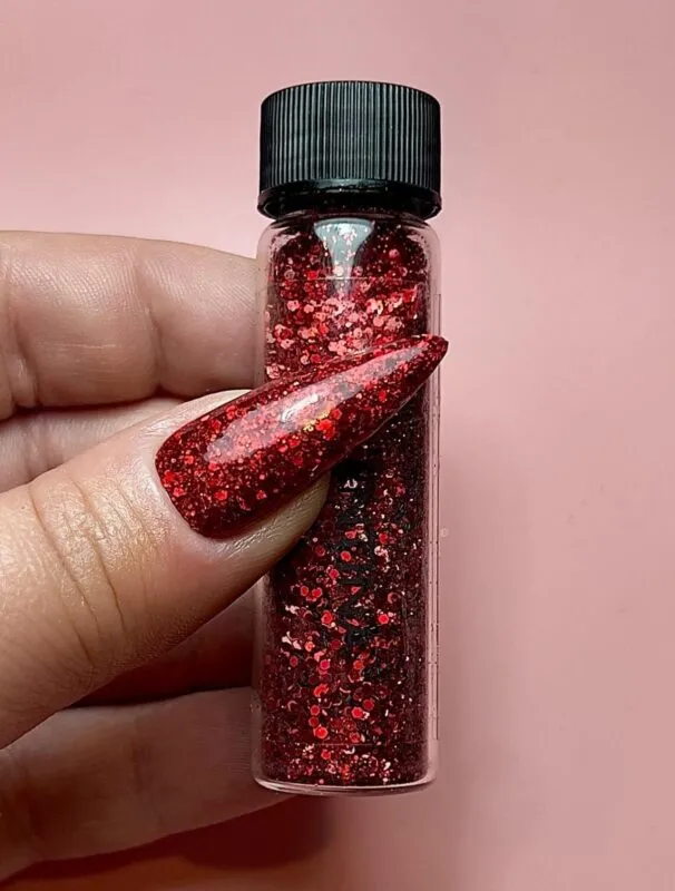 Beautystones Valentina negleglitter rosa guld