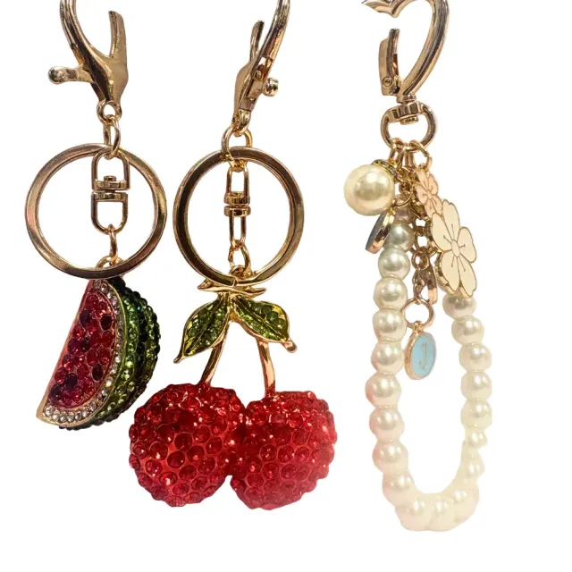 Clear Jelly Stamper nøglering CjS Pearl perle vedhæng