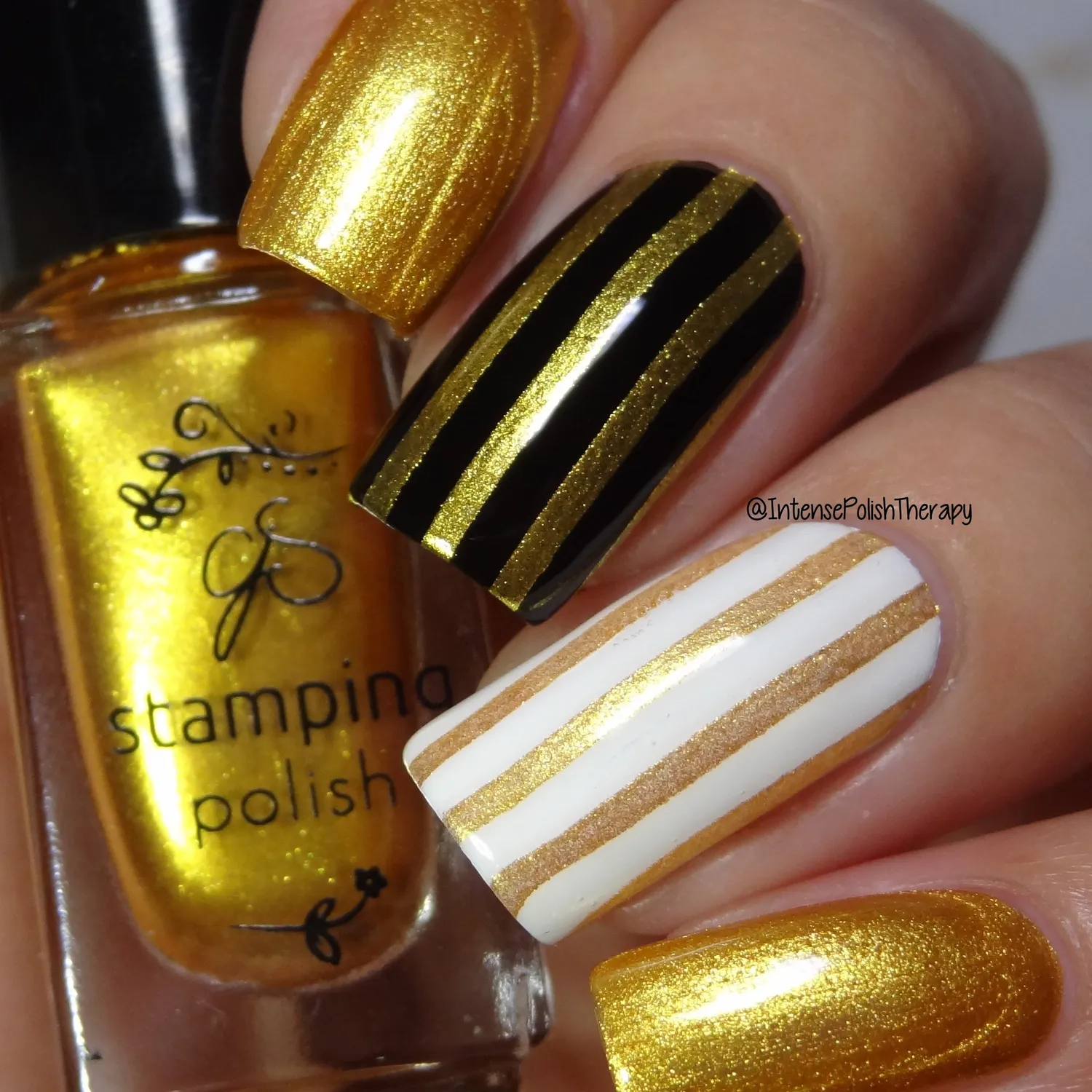 Clear Jelly Stamper 3 All that Glitters neglelak guld 5 ml