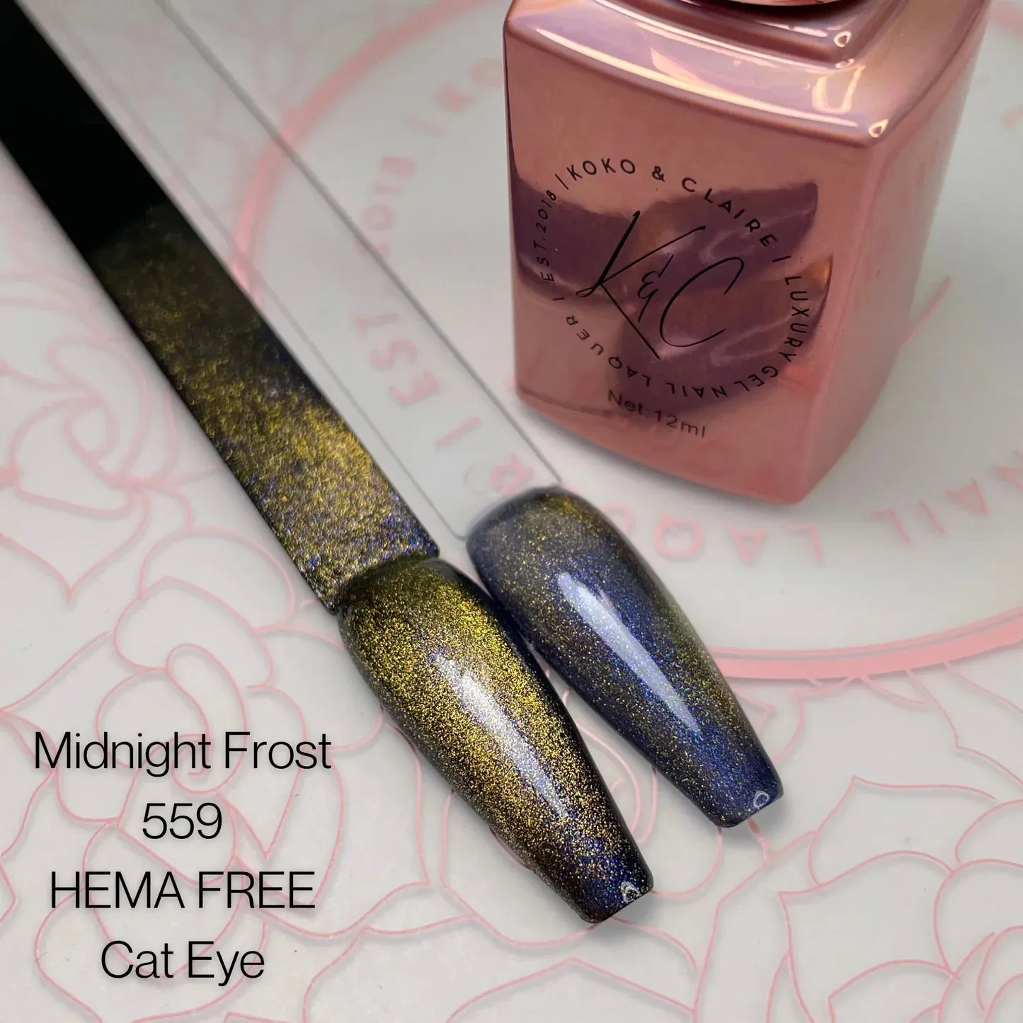 Clear Jelly Stamper KoKo & Claire 0559 Midnight Frost gellak blå 12 ml