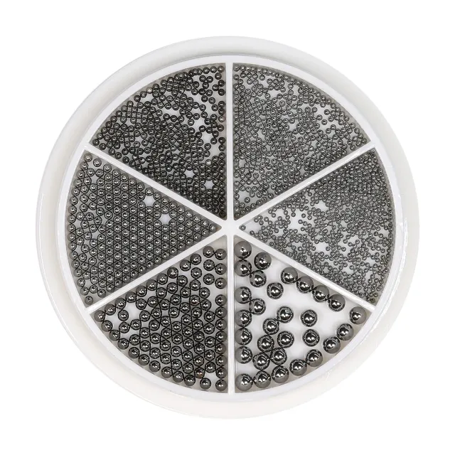 Moonflair Caviar Beads neglekugler 6 størrelser sort