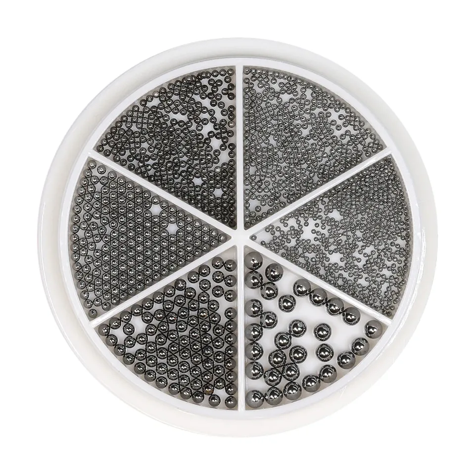 Moonflair Caviar Beads neglekugler 6 størrelser sort