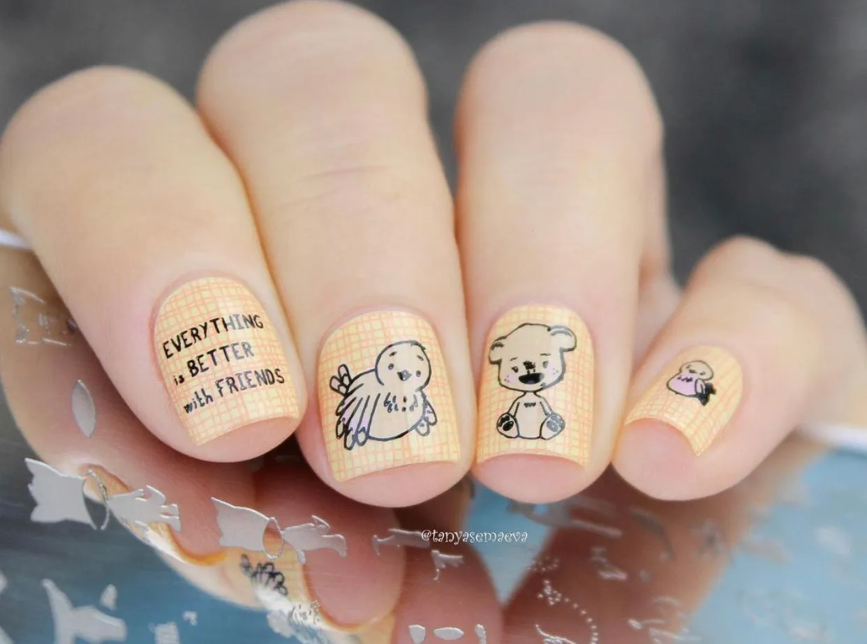 Clear Jelly Stamper CjSC-51 Cozy Friends stempelplade stor