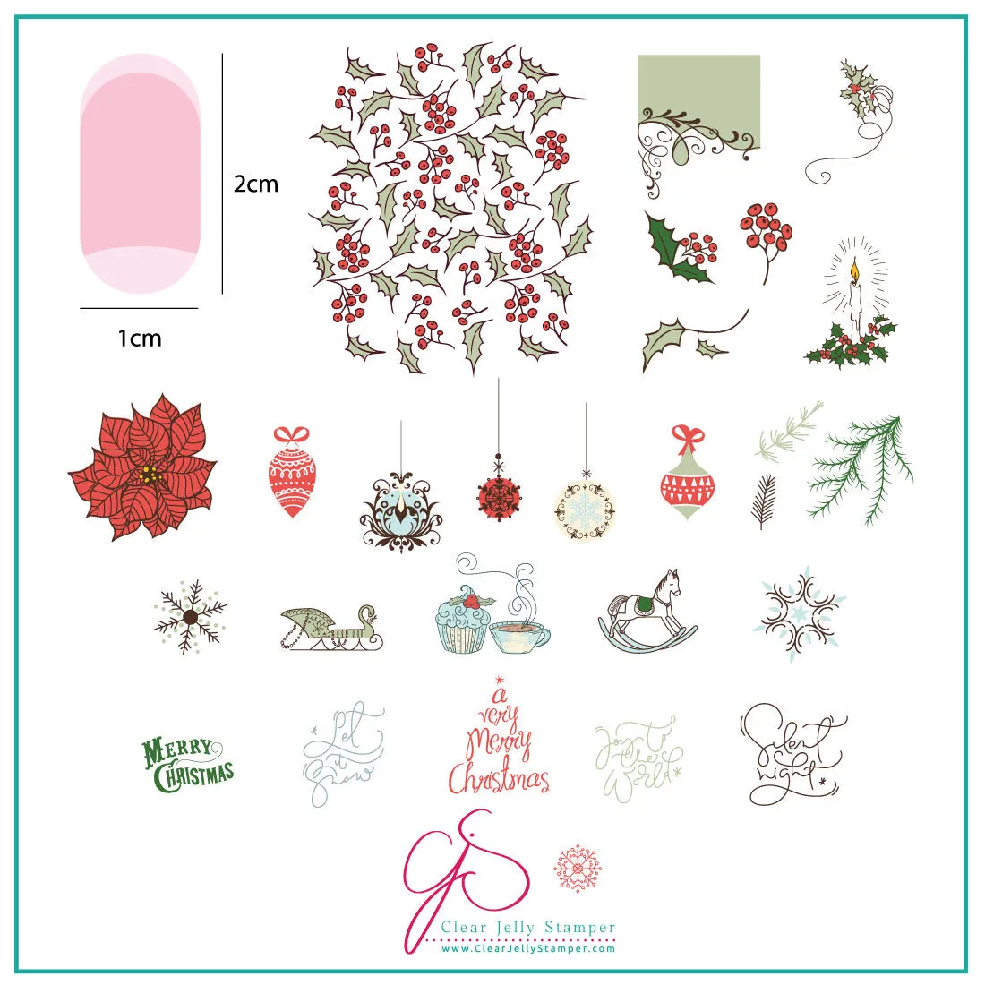 Clear Jelly Stamper November 2020 stampingplade sæt 8x8 cm 2 stk