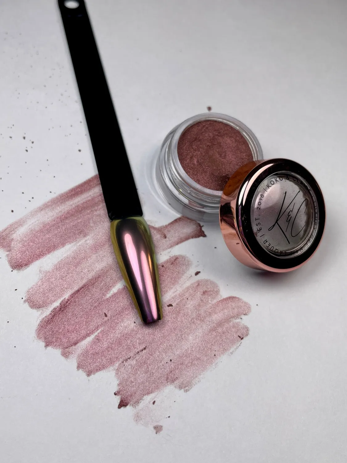 Clear Jelly Stamper Koko & Claire Cat-Eye Chrome Champagne Dream