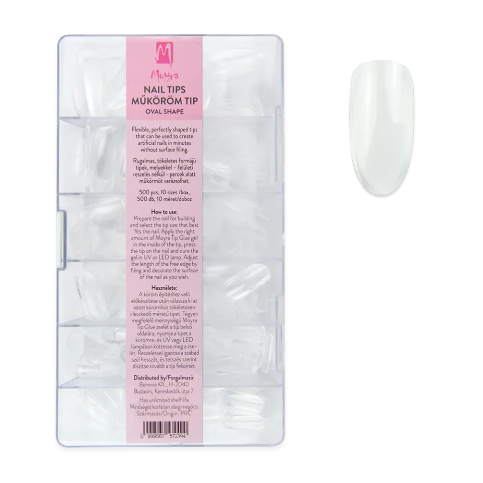Moyra negletipper Oval full cover 500 stk fleksible